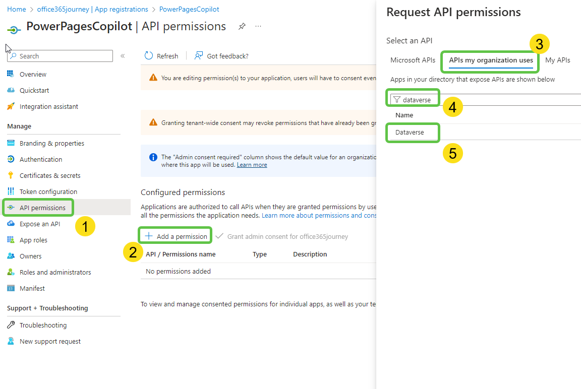 API Permissions
